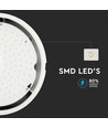 10W Full Rund Dome Lys - Nød Batteri, Samsung Chip, 4000K