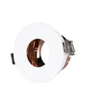 GU10 innfellingsspot - Rund, hvit og rose gold, aluminium, IP20 innendørs