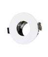 GU10 innfellingsspot - Hvit/krom, aluminium, Hull: Ø7,5 cm, Mål: Ø8 cm