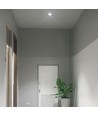 Hvit kvadratisk GU10 innfellingsspot - 85 x 85 mm, IP20, aluminium, uten lyskilde
