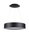 20W LED pendel, Ø45cm, sort - Dimbar, 3000K, 120cm wire, varm hvit