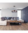 20W LED pendel, Ø45cm - Kaffebrun, 3000K, dimbar, 1,2m wireoppheng