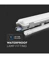 150cm 22W vanntett LED armatur - IP65, 6400K, inkl. LED rør