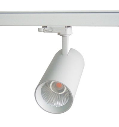 LEDlife hvit skinnespot 30W - 130lm/w, RA90, 3900lm, Flicker free, 3-faset