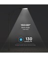 120W LED gatelykt - 130lm/W, IP65, Samsung LED chip, Inventronics driver, grå