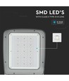 160W LED gatelykt, Samsung LED chip - 130lm/W, 4000K, Type III-M linse, Inventronics driver, IP65 utendørs