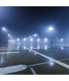 100W LED veiarmatur for wireoppheng - 130lm/W, Samsung LED chip, IP65, 4000K, grå, IK08