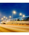 100W LED veiarmatur for wireoppheng - 130lm/W, Samsung LED chip, IP65, 4000K, grå, IK08