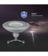 100W LED veiarmatur for wireoppheng - 130lm/W, Samsung LED chip, IP65, 4000K, grå, IK08