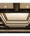 35W Ø16cm LED hotel downlight, RA95 - 2300lm, 0-27° justerbar spredning, sølv reflektor, Hull: Ø15cm