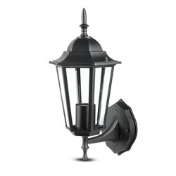 Vegglamper V-Tac svart vegglampe - IP44 utendørs, E27 fatning, uten lyskilde