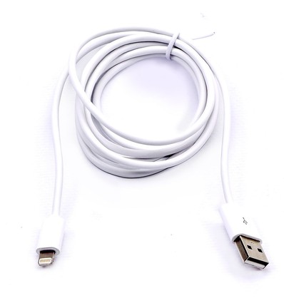 1,5m MFI Lightning til USB kabel, 2.4A - Hvit, Apple sertifisert, fleksibel og holdbar