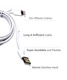 1,5m MFI Lightning til USB kabel, 2.4A - Hvit, Apple sertifisert, fleksibel og holdbar