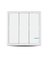 3-knapps trådløs smartbryter, 1-veis - IP54, hvit, batteridrevet, rekkevidde opptil 600m