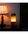 6W bærbar Bluetooth høyttaler med LED lys - Rød, 1800mAh batteri, USB/TF/AUX, 5V DC