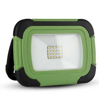 V-TAC Lykt 10W - LED, Oppladbar, Samsung Chip, 6400K, SOS Flash