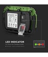V-TAC Lykt 10W - LED, Oppladbar, Samsung Chip, 6400K, SOS Flash