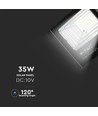 35W Solcellepanel LED-projektør - 4000K