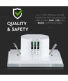 Veggmontert mikrobølgesensor - Hvit, for innfelling, maks 300W