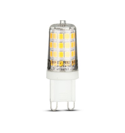 3W spotlys G9 - LED, plast, 6400K, 6 stk/pakke.