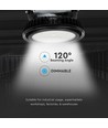 500W Highbay - Meanwell dimbar, Samsung chip, 4000K, 120D, svart hus, 120lm/W