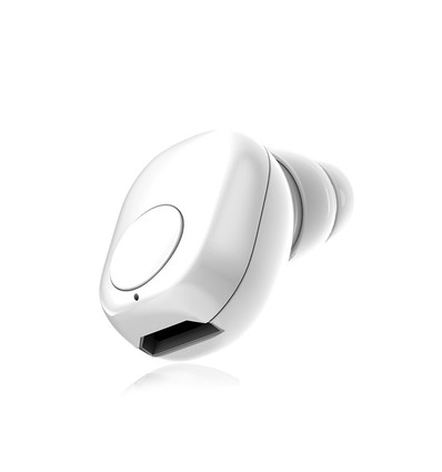 Bluetooth ørepropper - 55mAh batteri, Hvit