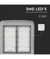 120W LED gatelykt med Samsung chip - 140lm/W, dimbar Inventronics driver, IP66, grått kabinett