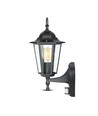 E27 Vegglampe m. sensor - IP44 utendørs, sort, uten lyskilde