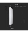 40W LED taklampe med stjernehimmeleffekt - Smart Home, dimbar, CCT, 2800lm, fungerer med Alexa/Google Home