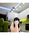 RF LED dimmer med touch fjernkontroll, 12V/24V - 3 kanaler, 18A, sort, til LED strips