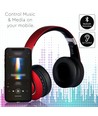 Bluetooth trådløse hodetelefoner - Rød, opptil 12 timers spilletid, Micro SD og AUX inngang