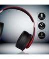 Bluetooth trådløse hodetelefoner - Rød, opptil 12 timers spilletid, Micro SD og AUX inngang