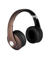 Trådløse Bluetooth-hodetelefoner med justerbar bøyle - 12 timers spilletid, brun