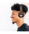 Trådløse Bluetooth-hodetelefoner med justerbar bøyle - 12 timers spilletid, brun