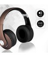 Trådløse Bluetooth-hodetelefoner med justerbar bøyle - 12 timers spilletid, brun