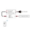 LEDlife rWave mini-kontroller - 12V (60W), 24V (120W), med DC-plugg