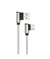 1M Type-C USB Kabel L-Type - Grå (Diamond Serien)