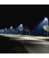 100W LED gatelykt - 140lm/W, 14.000lm, Samsung LED chip, grå, utendørs