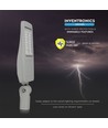 100W LED gatelykt - 140lm/W, 14.000lm, Samsung LED chip, grå, utendørs