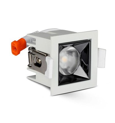 4W kvadratisk LED downlight, Samsung chip, RA90 - 5700K, 12 grader, hull: 45x45mm