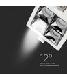 16W kvadratisk LED downlight, RA90 - Samsung LED chip, Hull: 8,5 x 8,5 cm, Mål: 9,3 x 9,3 cm
