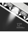 20W LED downlight med Samsung chip, RA90 - 12°, 5700K, Hull: 20x4,5 cm, Mål: 20,7x5,4 cm