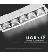 20W LED downlight med Samsung chip, RA90 - 12°, 5700K, Hull: 20x4,5 cm, Mål: 20,7x5,4 cm