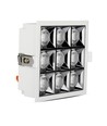 36W Samsung LED panel for innbygging, RA90 - Kvadratisk, 2880lm, Hull: 120x120mm, Reflector SMD Downlight