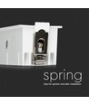20W rektangulært LED downlight, RA90 - Samsung LED chip, hvit, hull: 200x45 mm, 5700K