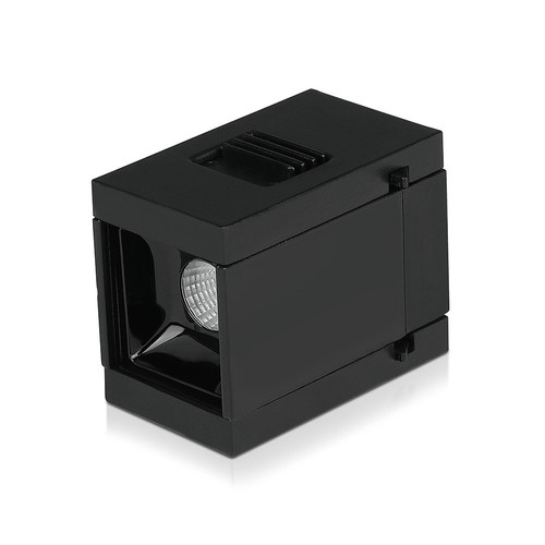 1W LED magnetisk lineær spotlys - 3000K, svart, IP20, 24V.