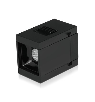 1W LED magnetisk lineær spotlys - 3000K, svart, IP20, 24V.