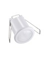 PIR taksensor for innbygging, 360° - Hvit, 400W LED, 8m rekkevidde, IP20