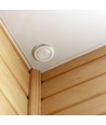 PIR taksensor for innbygging, 360° - Hvit, 400W LED, 8m rekkevidde, IP20