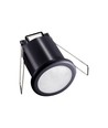 PIR taksensor Ø4cm for innbygging, 360° - Sort, IP20, deteksjon opptil 8m, hullmål: Ø4cm